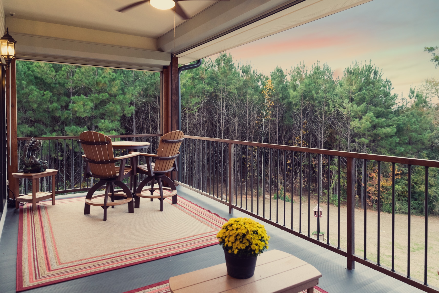 Hibiscus Room Private Balcony with Shutters Open