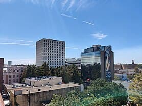 Downtown Lafayette, Louisiana with buildings Downtown Lafayette, Louisiana with buildings
